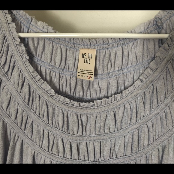 We the Free by Free People Coconut Gathered Top - Picture 4 of 4